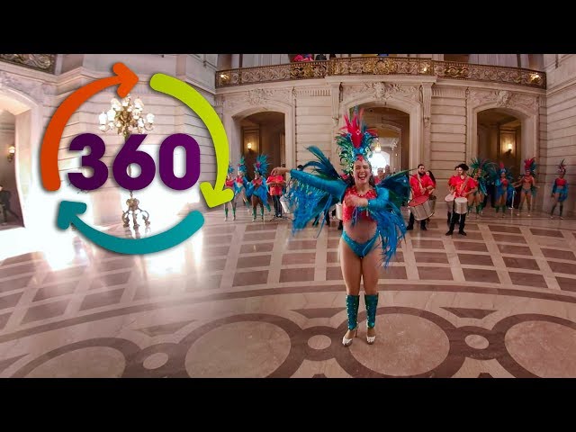 Part 1 - Fogo Na Roupa & Tiombe Valone, Carnaval SF @ the Rotunda | 360 video