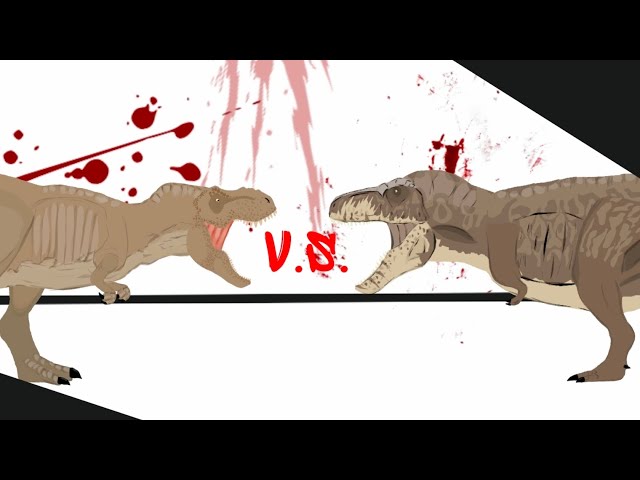 (Jurassic Park T.rex) Rexy vs Hank (Prehistoric Planet T.rex)