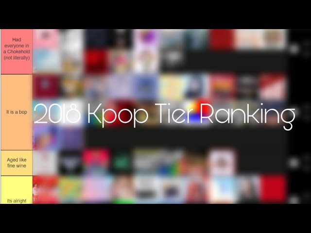 2018 Kpop songs Tier Ranking!!