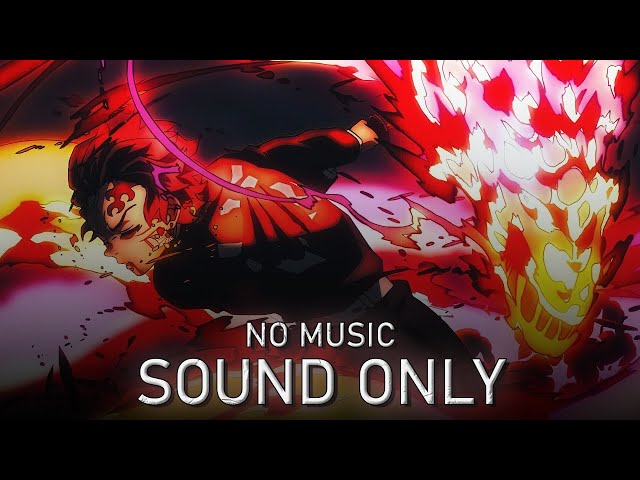 NO MUSIC, SOUND ONLY | Demon Slayer Hinokami Kagura Dragon Sun Halo Head