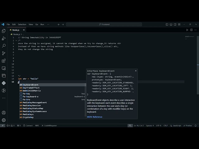 String Immutability in JavaScript