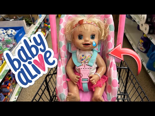 BABY ALIVE doll goes on a outing 🛒