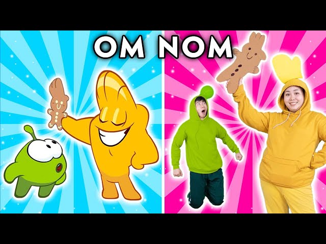 Om Nom & New Neighbor On Xmas - Parody of Om Nom's Story (Cut the Rope) | Woa Parody