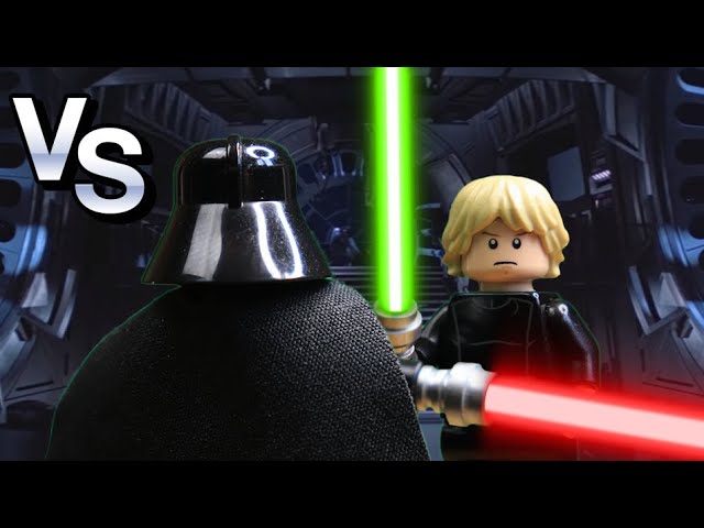 Brickfilm Luke VS Darth Vader in lego Star Wars (Episode VI - Stop motion)