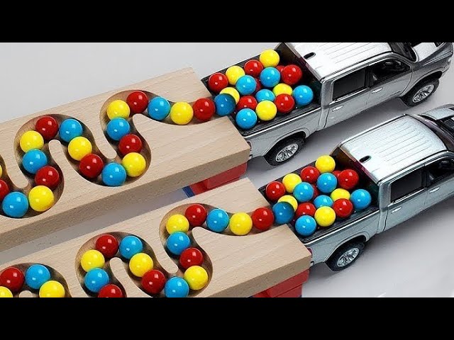 Double Flatbed Trailer Truck vs Speedbumps Train vs Cars Beamng Drive  Flatbed Trailer