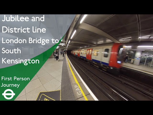 London Underground First Person Journey - London Bridge to South Kensington Via Westminster