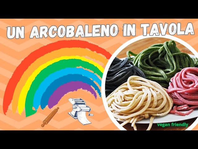 TAGLIERINI VEGANI BIANCHI, GIALLI, VERDI, ROSSI, NERI - I COLORI DEL GUSTO