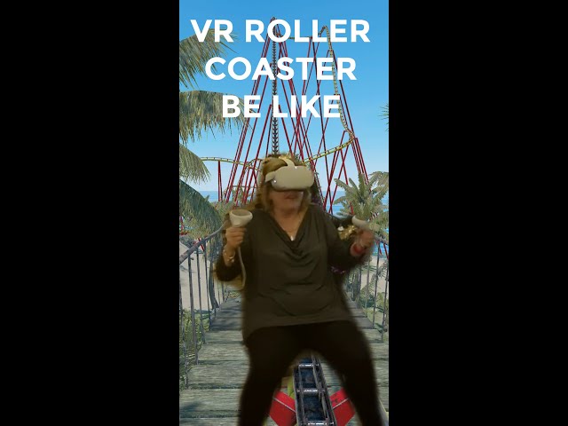 Roller Coaster In VR be like | METAVERSE | #Shorts #youtubeshorts