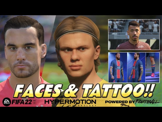 FIFA 22 - NEW FACES & TATTOO Bundesliga - Ligue 1 - Eredivisie