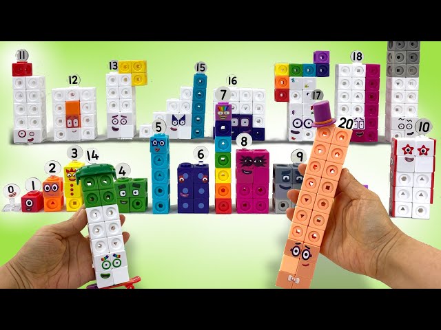 Let's Build Numberblocks Complete Mathlink Cubes 1-20