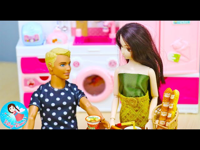 แกะรีวิวครัวตุ๊กตาบาร์บี้ Barbie Doll Kitchen - Fairy Doll TV