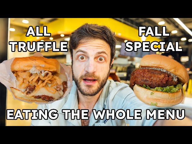 Eating the Entire BLACK TRUFFLE Shake Shack Menu | Jeremy Jacobowitz