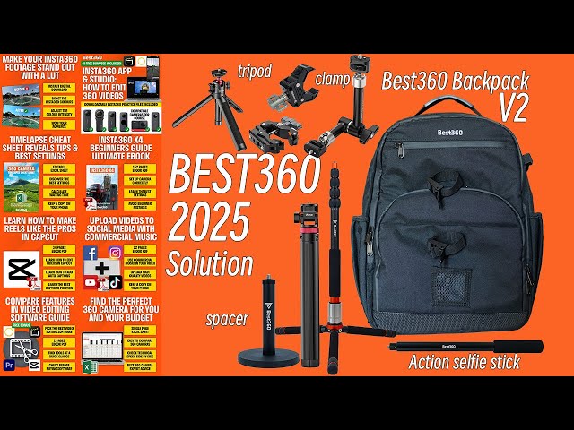 BEST360 Backpack , The ONLY Bag for 360 Cameras in 2025 , Review on Insta360 X4 Master Class