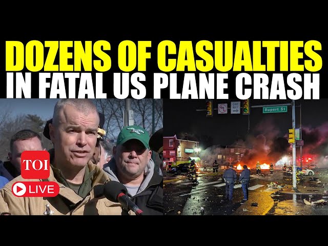 US LIVE: Dozens Killed & Injured In Yet Another Plane Crash | Explosion, Fireball In Philadelphia