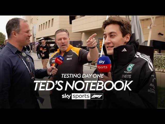 BEHIND THE SCENES of F1 Testing Day One 👀 Ted's 2025 Testing Notebook