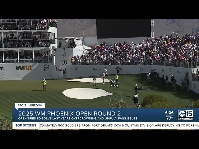 Round two of the WM Phoenix Open