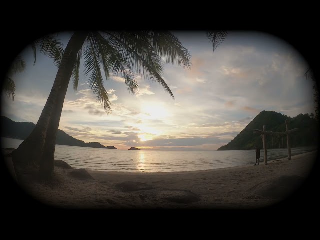 Magical sunset Kohchang Thailand