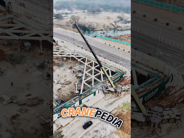 Lifting A Mobile Crane From A Basement ! | Cranepedia | #Shorts #Viral #HeavyEquipment