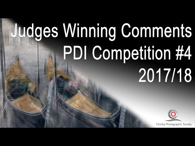 PDI Competition #4 (2017/18) Judges Winning Comments