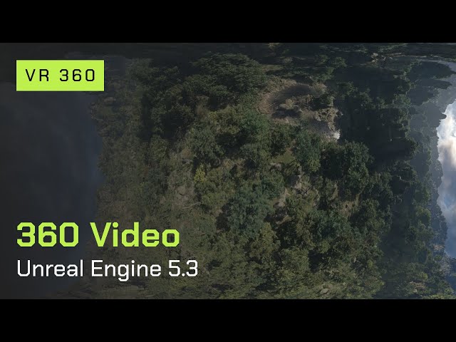 360 Video in Electric Dream Demo Map | Unreal Engine 5.3