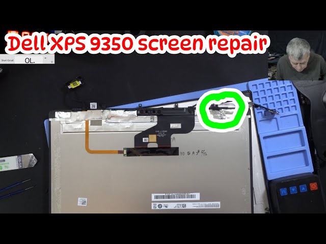 Dell XPS 13 9350 no backlight repair, screen diagnose and repair, bypassing the screen connector