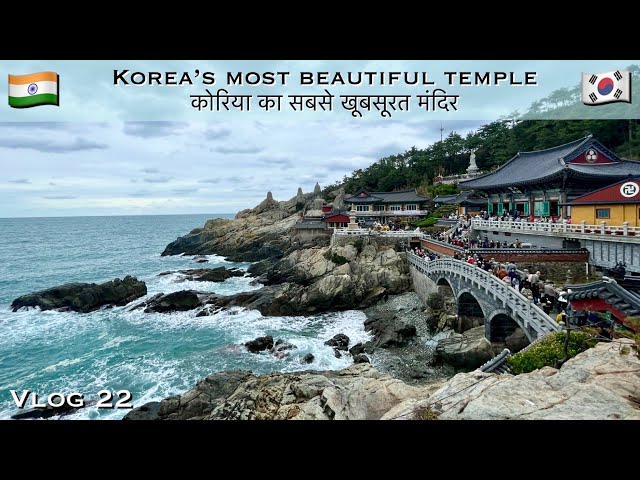 Visiting Korea's Most Beautiful Temple सबसे खूबसूरत मंदिर | Vlog-22 #travelvlog #southkorea #busan