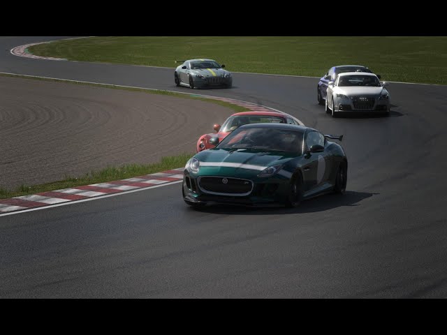 Gran Turismo 7 - Jaguar F-Type ‘14 (Suzuka Circuit) - Hood Camera Gameplay (PS5 HD)