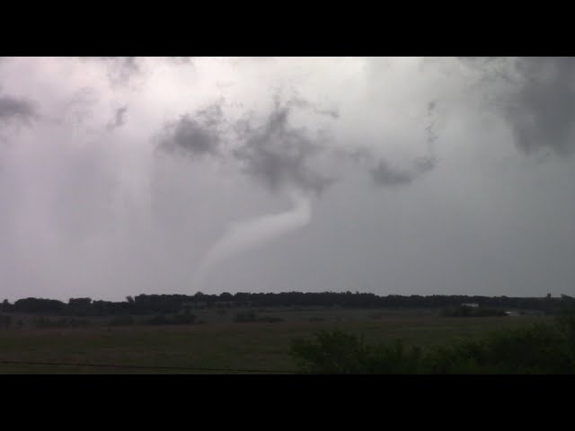 Supercell and Tornado - Lawton to Marlow, OK - May 8, 2016