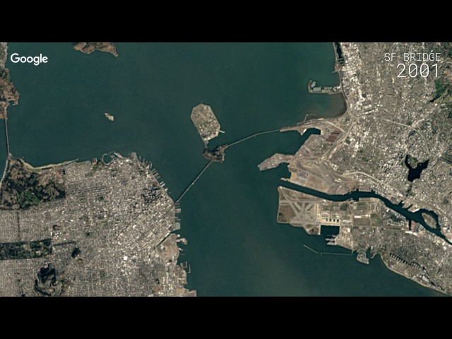 Google Timelapse: San Francisco - Oakland-Bay Bridge, California