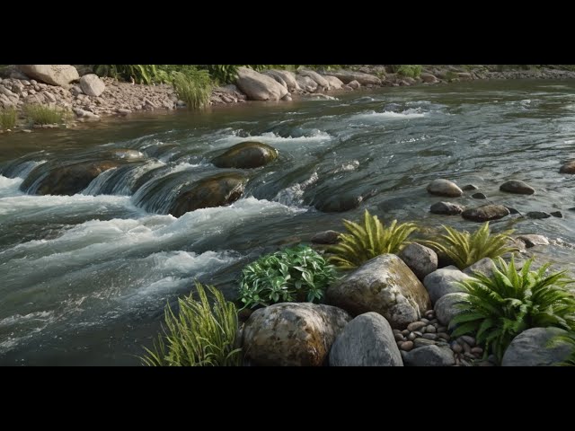 natural river water sound