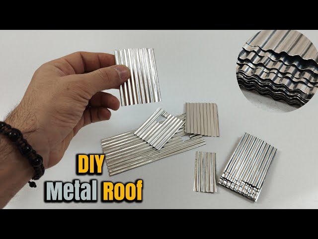 DIY Miniature Metal Roofs – Transform Foil into Realistic Roof Sheets