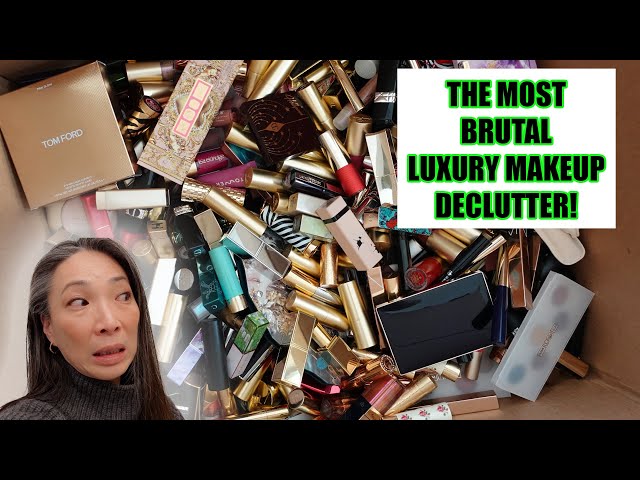 MOST BRUTAL LUXURY MAKEUP DECLUTTER Pt. 1 - Mishmas Day 15 - #mishmas2024