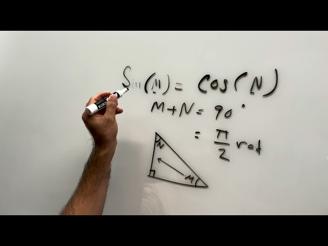 Quick sin(M)=cos(N) memory tip