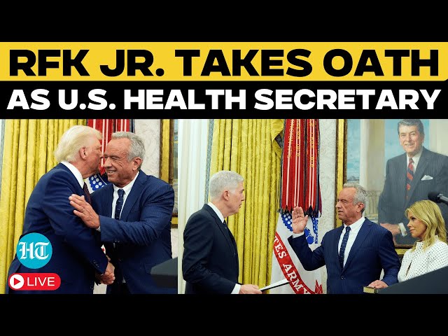 RFK Jr. Swearing-In LIVE | Trump Appoints RFK Jr. As Health Secretary | HHS Chief Takes Oath | US