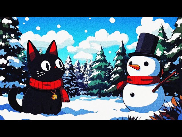 building a snowman ☃️ chill winter lofi hip hop | last days of winter beats