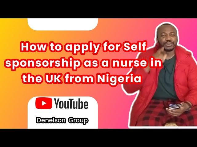 How to apply for Self sponsorship as a nurse in the UK[ Full video)