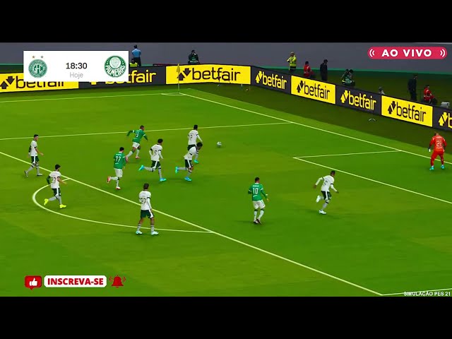 GUARANI X PALMEIRAS AO VIVO COM IMAGENS DO PAULISTÃO | AGORA | JOGO HOJE | PES21