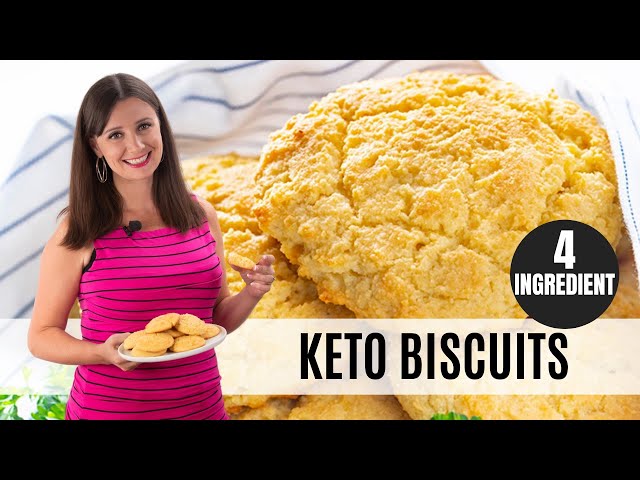 Keto ALMOND FLOUR BISCUITS: 5 Ingredients & Super Buttery!