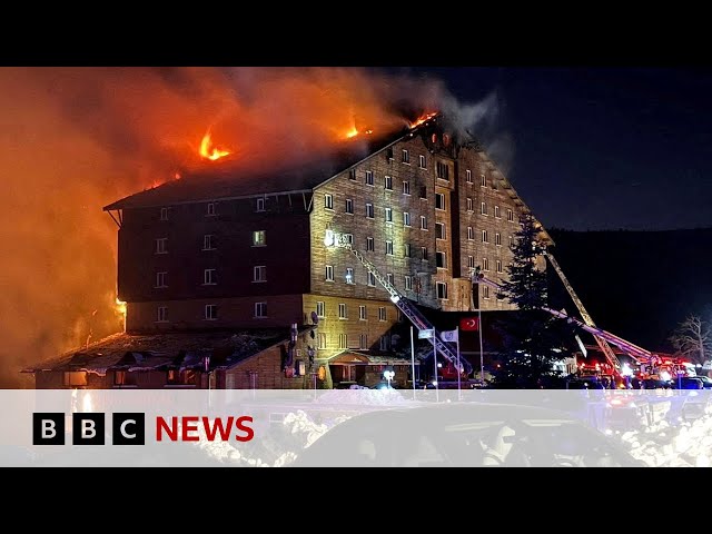 Arrests made after fire in Turkish ski resort hotel | BBC News