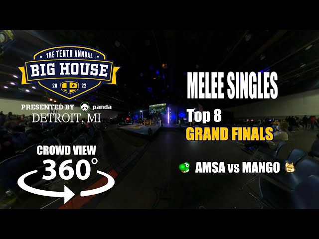 The Big House 10 - Crowd View: Melee Singles | Grand Finals | aMSa VS Mang0 [360 VR]