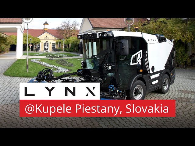 Lynx Compact Sweeper at Piešťany, Slovakia (Rolling Footage)