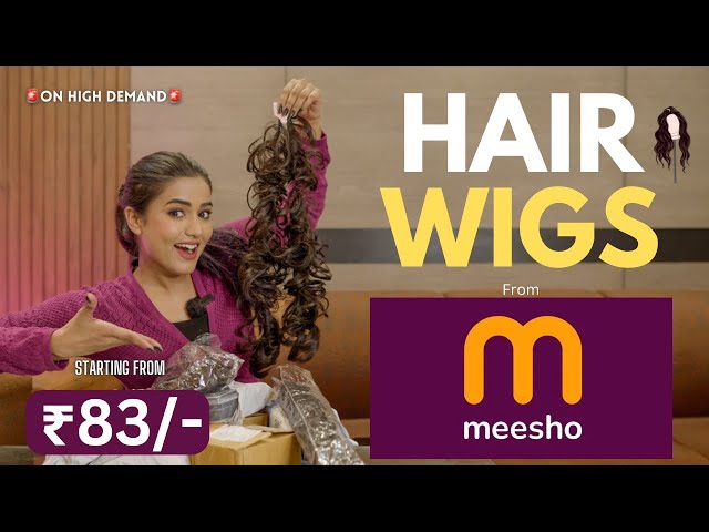 All types of HAIR WIGS - Hair extensions from MEESHO💜 | Detailed video | Honest Review | gimaashi