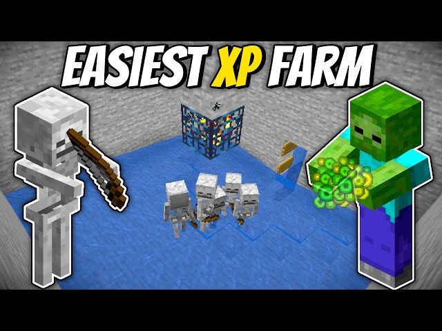 Easy Skeleton Spawner XP Farm - Minecraft 1.21+ Tutorial