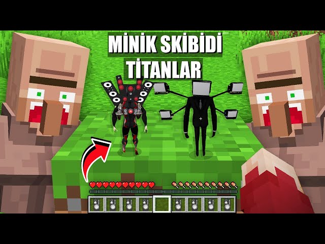 SKİBİDİ TİTANLAR KÜÇÜK OLDU 😱 - Minecraft