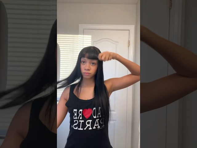 Watch me do a hime cut #blackhairstyles