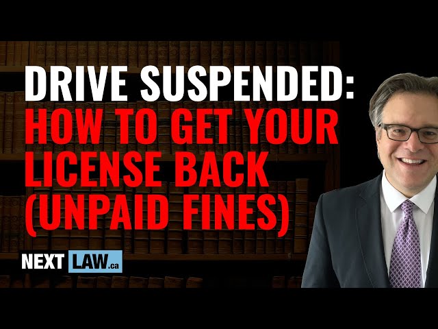 Driving With Suspended License:  How To Get Your License Back (with Unpaid Fines)