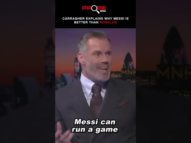 Carragher explains why Messi is better than Ronaldo #fifa #shorts #ronaldo