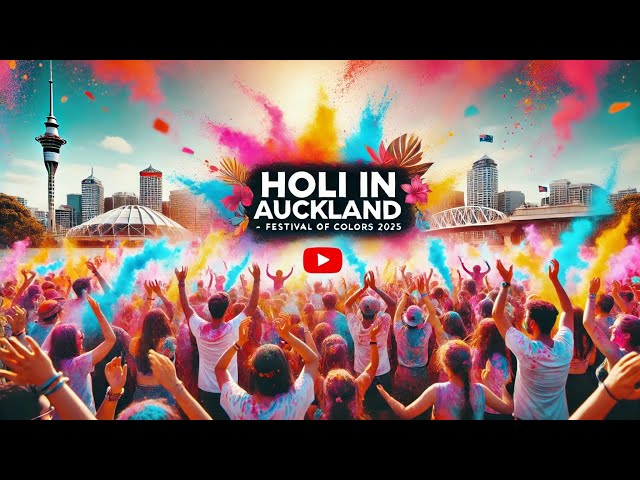 Krishna Holi - Festival of Colours Auckland 2025 🎨🌸 | Holi Vlog