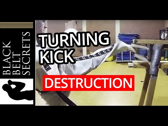 BOARD BREAKING: Taekwondo Turning Kick — ROUND KICK