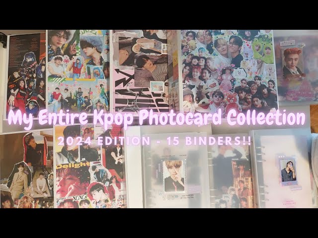 My hole kpop photocard collection. Flip trough of my 15 binders - 2024 edition!!